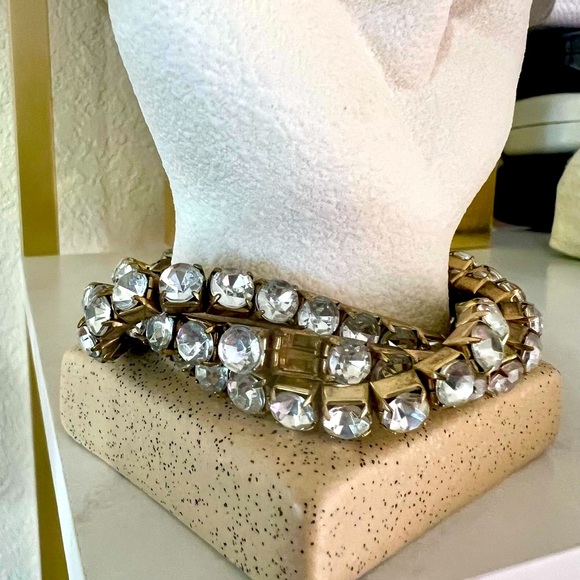 Multi Strand Rhinestone Bracelet - Picture 6 of 7